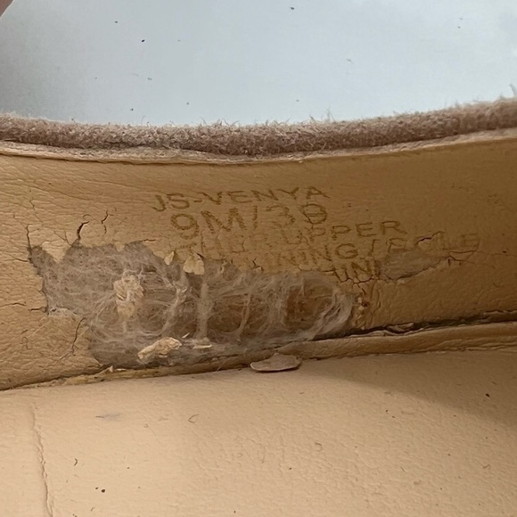 Jessica Simpson Venya Suede Totally Taupe Ankle Wrap Block Heels Size 9 Women's - Picture 10 of 10